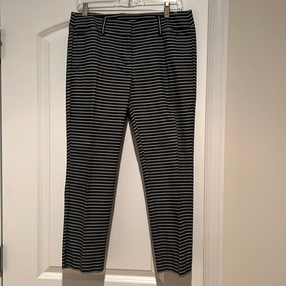 Loft striped cropped pants —Marisa cut size 6p